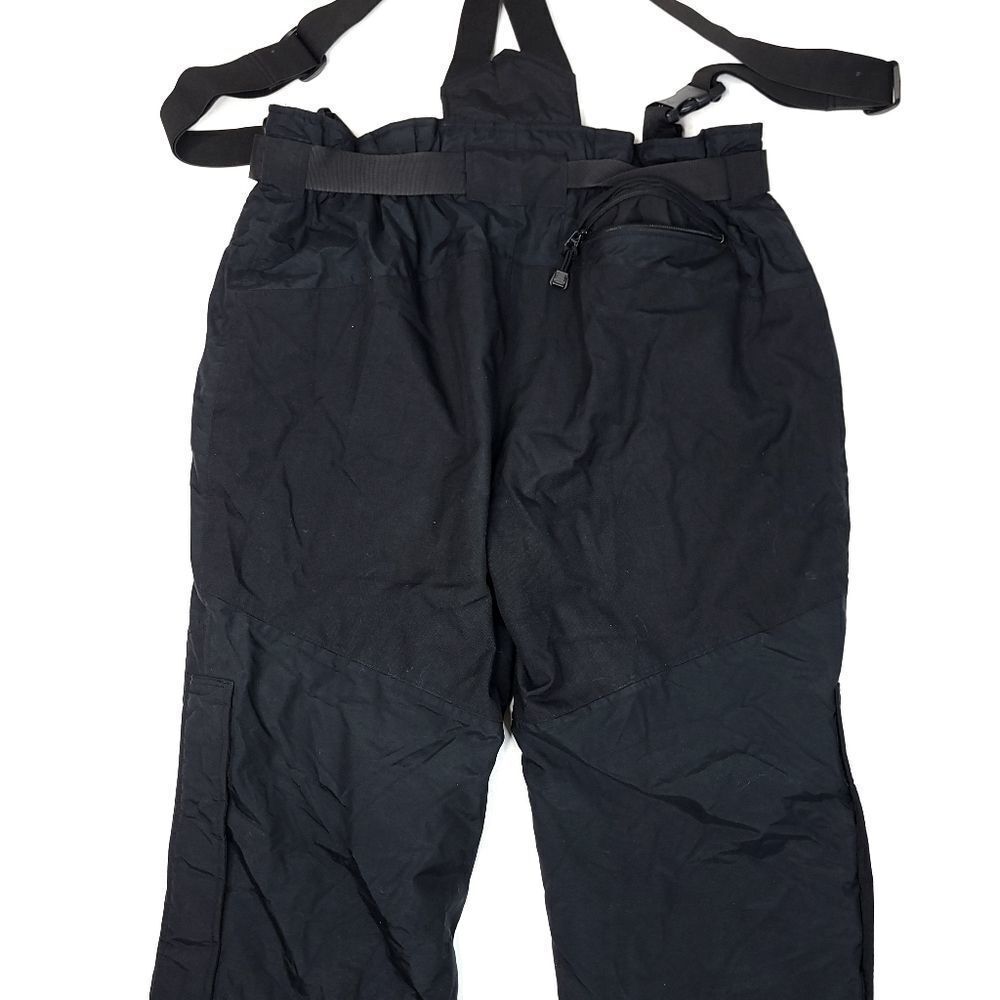 Cabelas Gore-Tex Black Snow Bibs Overalls Mens Large Tall Black Nylon Outdoors - Picture 7 of 8